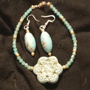 Handmade Bracelet and Earrings set